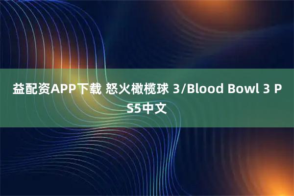 益配资APP下载 怒火橄榄球 3/Blood Bowl 3 PS5中文